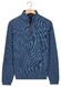 Baileys Sweat Half Zip Jacquard Fabric Fine Allover Texture Trui Delft Blue