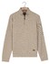 Baileys Sweat Half Zip Jacquard Fabric Fine Allover Texture Trui Kitt