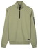 Baileys Sweat Half Zip Oxford Doubleface Interlock Pullover Misty Green