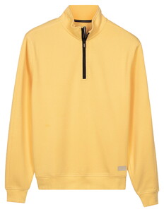 Baileys Sweat Half Zip Oxford Doubleface Interlock Trui Maisgeel
