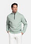 Baileys Sweat Half Zip Oxford Doubleface Interlock Trui Misty Green
