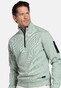 Baileys Sweat Half Zip Oxford Doubleface Interlock Trui Misty Green
