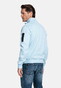 Baileys Sweat Half Zip Oxford Doubleface Interlock Trui Sky Blue