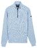 Baileys Sweat Half Zip Subtle Faux Uni Two-Tone Trui Sky Blue
