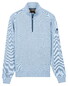 Baileys Sweat Half Zip Subtle Faux Uni Two-Tone Trui Sky Blue