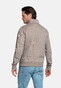 Baileys Sweat Half Zip Subtle Faux Uni Two-Tone Trui Taupe