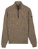 Baileys Sweat Half Zip Subtle Faux Uni Two-Tone Trui Taupe
