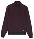 Baileys Sweat Half Zip Two Tone Jacquard Doubleface Interlock Pullover Deep Mauve