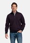 Baileys Sweat Half Zip Two Tone Jacquard Doubleface Interlock Pullover Deep Mauve