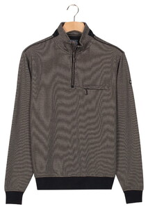 Baileys Sweat Half Zip Two Tone Jacquard Doubleface Interlock Pullover Kitt