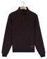 Baileys Sweat Half Zip Two-Tone Jacquard Doubleface Interlock Trui Deep Mauve