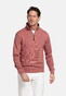 Baileys Sweat Half Zip Yarn Dyed Allover Pinstripe Interlock Trui Terra
