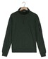 Baileys Sweat Half Zip Yarn Dyed Pinstripe Interlock Sleeve Zip Pocket Trui Dark Forest