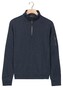 Baileys Sweat Half Zip Yarn Dyed Pinstripe Interlock Sleeve Zip Pocket Trui Navy