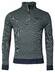 Baileys Sweat Halfzip 2-Tone Jacquard Trui Misty Green