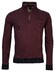 Baileys Sweat Halfzip 2-Tone Jacquard Trui Stone Red