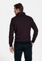 Baileys Sweat Halfzip 2-Tone Jacquard Trui Stone Red