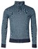Baileys Sweat Halfzip Jacquard Doubleface Interlock Trui Adriatic Blue
