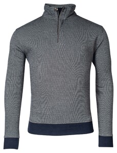 Baileys Sweat Halfzip Jacquard Doubleface Interlock Trui Beige
