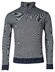 Baileys Sweat Halfzip Jacquard Doubleface Interlock Trui Beige