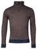 Baileys Sweat Halfzip Jacquard Doubleface Interlock Trui Choco Brown