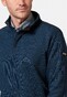 Baileys Sweat Halfzip Jacquard Doubleface Interlock Trui Denim Blue