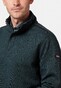 Baileys Sweat Halfzip Jacquard Doubleface Interlock Trui Misty Green
