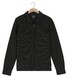 Baileys Sweat Polo Zip Collar Two-Tone Fine Texture Pattern Jacquard Vest Dark Forest