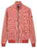 Baileys Sweat Texture Zip Yarn Dyed Jacquard Interlock Vest Dusty Rose