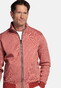 Baileys Sweat Texture Zip Yarn Dyed Jacquard Interlock Vest Dusty Rose