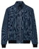 Baileys Sweat Texture Zip Yarn Dyed Jacquard Interlock Vest Navy