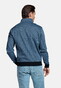 Baileys Sweat Texture Zip Yarn Dyed Jacquard Interlock Vest Navy