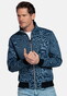 Baileys Sweat Texture Zip Yarn Dyed Jacquard Interlock Vest Navy