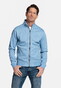 Baileys Sweat Texture Zip Yarn Dyed Jacquard Interlock Vest Riviera Blue