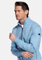 Baileys Sweat Texture Zip Yarn Dyed Jacquard Interlock Vest Riviera Blue