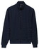 Baileys Sweat Zip Texture Jacquard Doubleface Cardigan Dark Blue