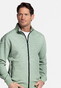 Baileys Sweat Zip Texture Jacquard Doubleface Cardigan Misty Green