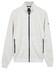 Baileys Sweat Zip Texture Jacquard Doubleface Cardigan Soft Grey