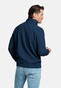 Baileys Sweat Zip Texture Jacquard Doubleface Vest Dark Blue