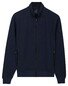 Baileys Sweat Zip Texture Jacquard Doubleface Vest Dark Blue