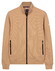 Baileys Sweat Zip Texture Jacquard Doubleface Vest Zand