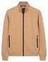 Baileys Sweat Zip Texture Jacquard Doubleface Vest Zand