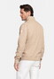 Baileys Sweat Zip Texture Jacquard Doubleface Vest Zand