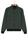 Baileys Sweat Zip Two-Tone Jacquard Doubleface Interlock Cardigan Dark Forest