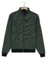 Baileys Sweat Zip Two-Tone Jacquard Doubleface Interlock Vest Dark Forest
