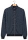 Baileys Sweat Zip Two-Tone Jacquard Doubleface Interlock Vest Navy
