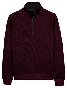 Baileys Sweatshirt Half Zip 2-Tone Jacquard Sueded Doubleface Interlock Pullover Deep Mauve