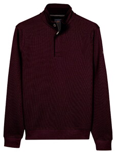 Baileys Sweatshirt Half Zip 2-Tone Jacquard Sueded Doubleface Interlock Pullover Deep Mauve