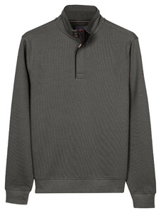 Baileys Sweatshirt Half Zip 2-Tone Jacquard Sueded Doubleface Interlock Trui Iron Grey