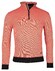 Baileys Sweatshirt Half Zip 2-Tone Oxford Doubleface Jacquard Interlock Trui Coral
